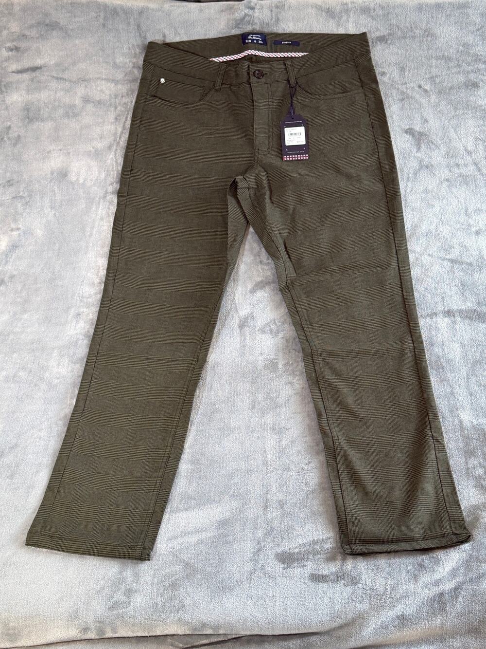 Ben Sherman Men’s Stretch Pants Size 34w x 30L NWT